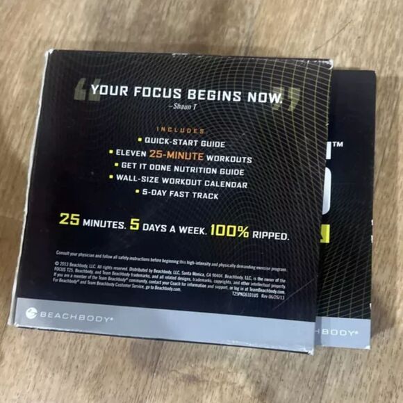FOCUS T25 9 DISC DVD WORKOUT SET ALPHA + BETA SHAUN T. Beachbody - Picture 2 of 2